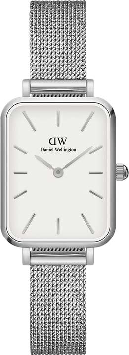 Наручные часы Daniel Wellington Quadro 20X26 Pressed Sterling S White