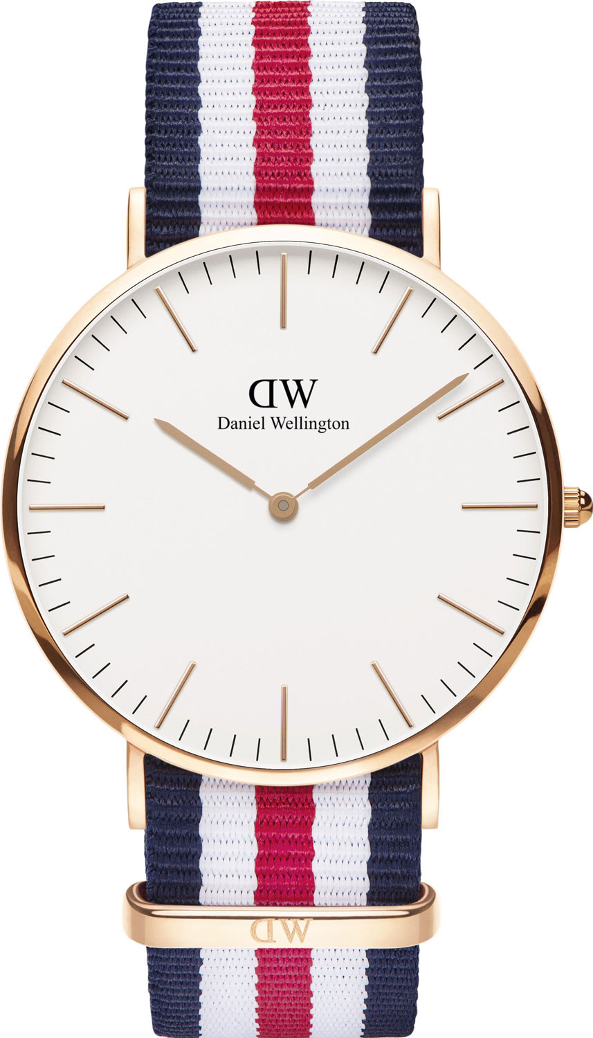 Наручные часы Daniel Wellington Classic 40 Canterbury RG White