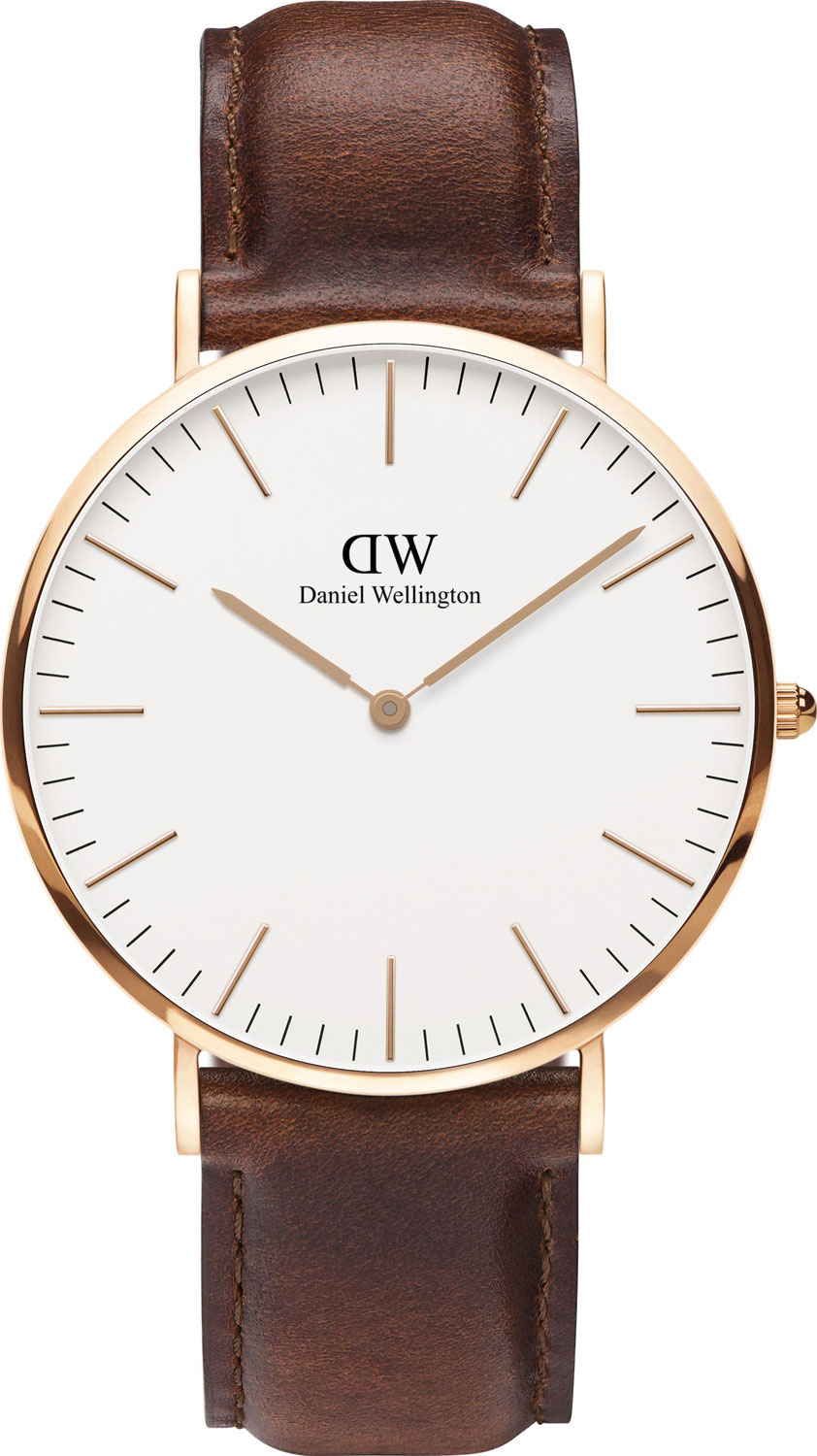 Наручные часы Daniel Wellington Classic 40 St Mawes RG White
