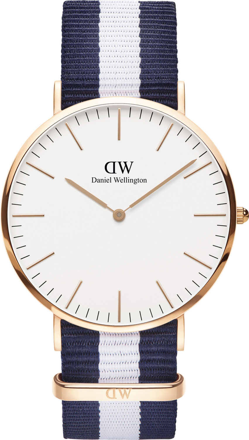 Наручные часы Daniel Wellington Classic 40 Glasgow RG White